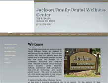 Tablet Screenshot of jacksonfamilydentalwellnesscenter.com
